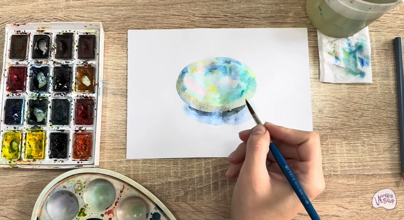 Рисуем Камень опал