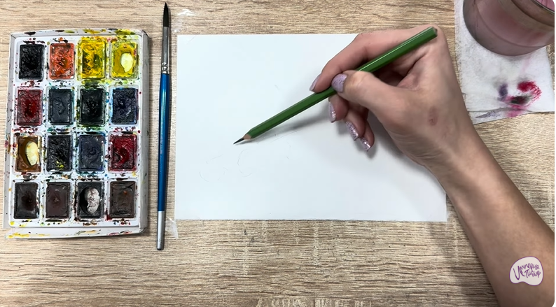 Рисуем Таволга