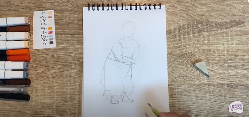 Рисуем Тала из "Моана"