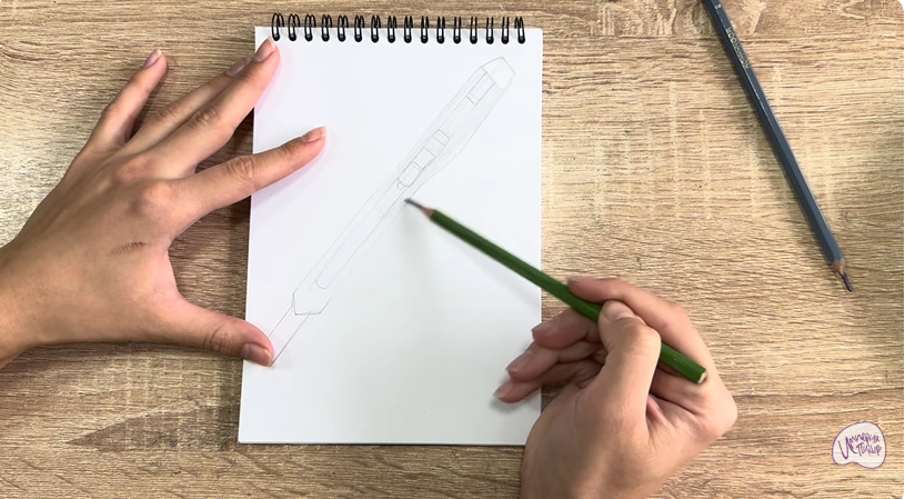 Рисуем Канцелярский нож