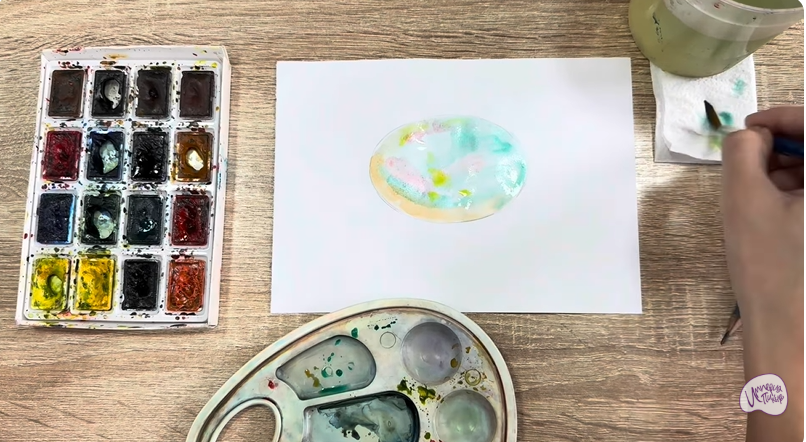 Рисуем Камень опал