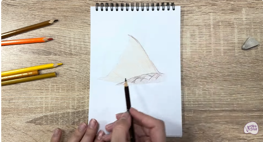 Рисуем Плавник рыбы