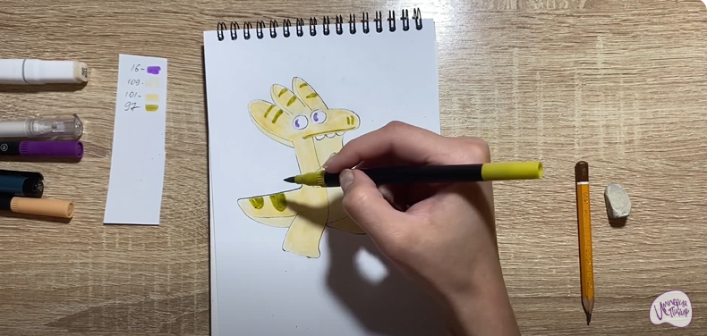 Рисуем Булкозавр из "Ум и Хрум"