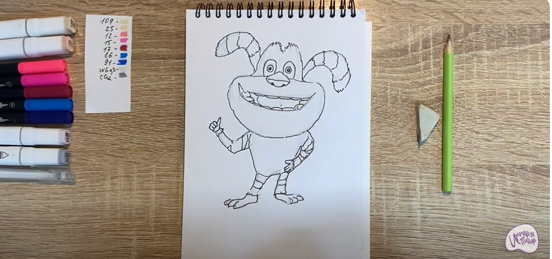 Рисуем Ози из "Финник"