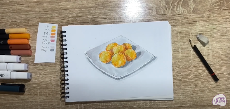 Рисуем Сырные шарики
