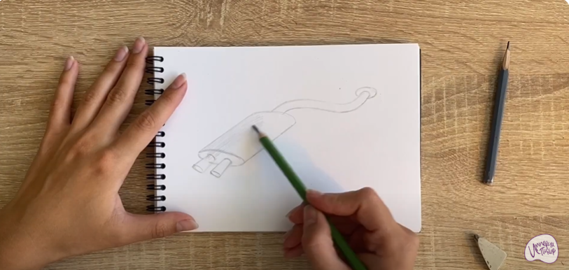 Рисуем Глушитель