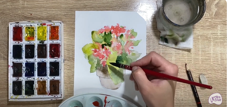 Рисуем Каланхоэ