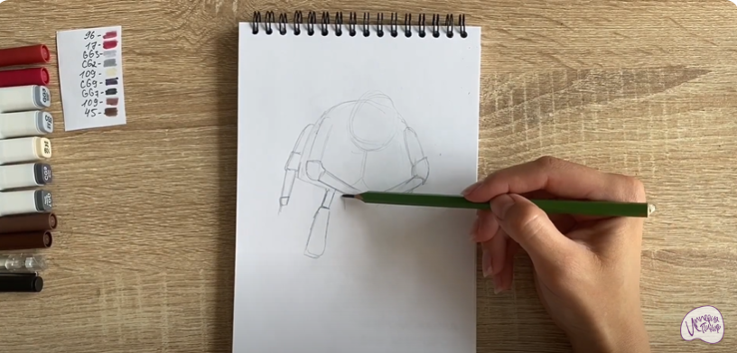 Рисуем Шнюк из "Лунтика"