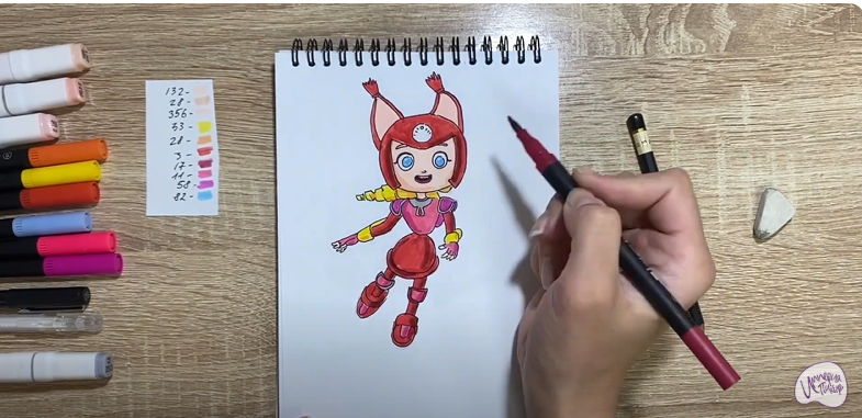 Рисуем Глория из "Геройчики"