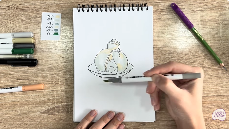 Рисуем Сыр Буратта