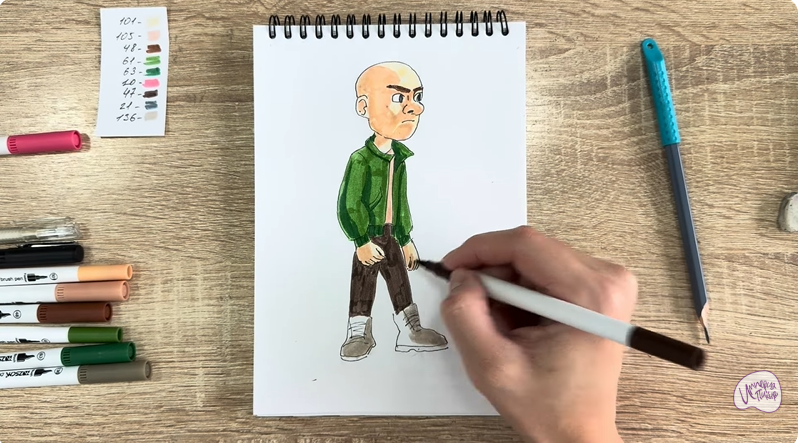 Рисуем Вик из "Побег из будущего"