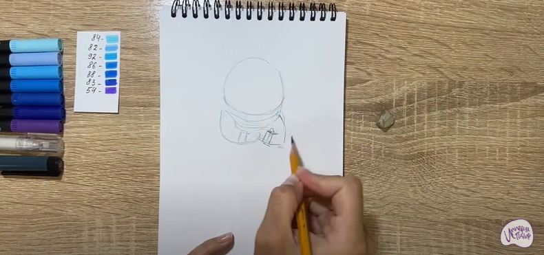 Рисуем Печаль из "Головоломки 2"