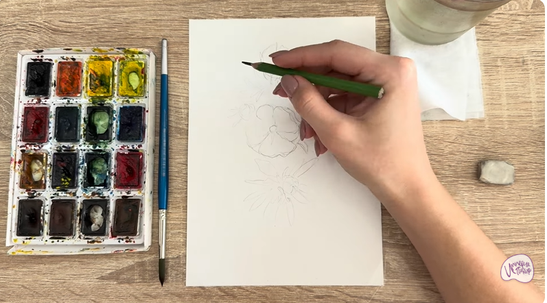 Рисуем Лапчатка