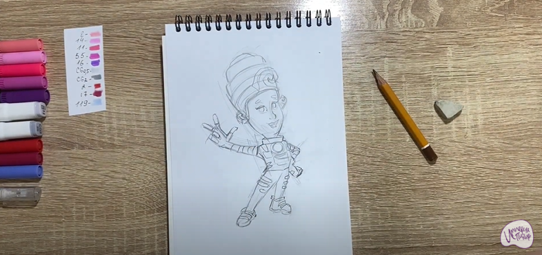 Рисуем Мася из "Фиксиков"