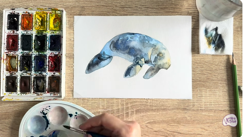 Рисуем Дюгонь