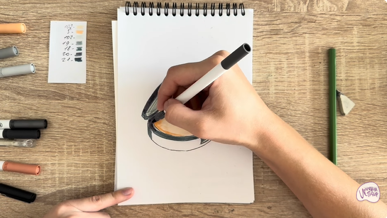 Рисуем Пудра для лица