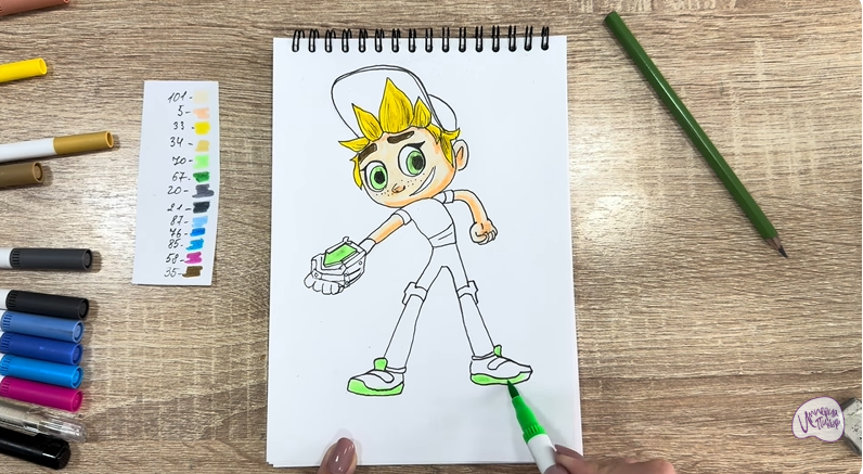 Рисуем Тимми из "Живой гараж"