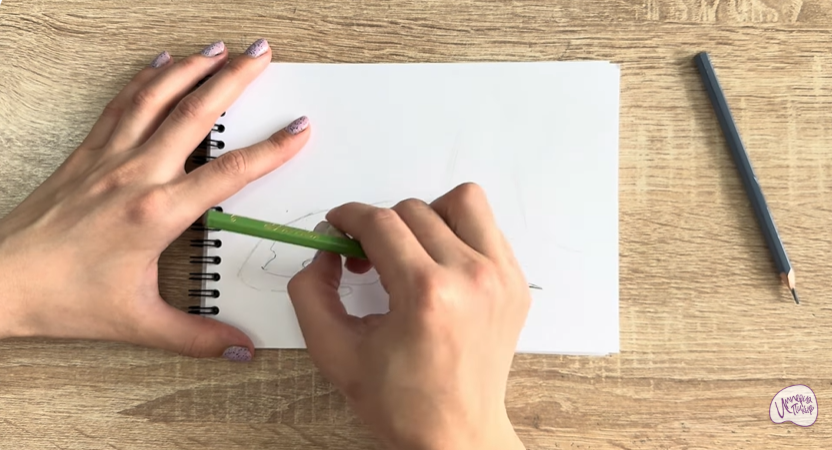 Рисуем Ориентальная кошка