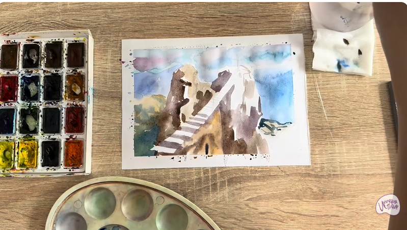 Рисуем Гора Ай-Петри