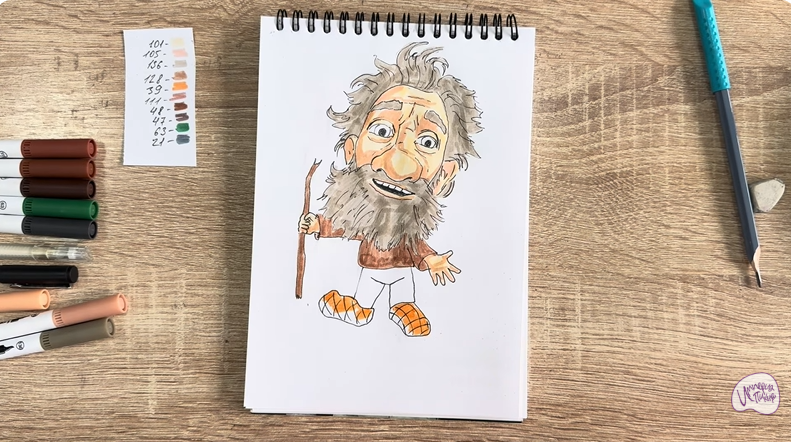 Рисуем Нафаня из фильма "Домовёнок Кузя"