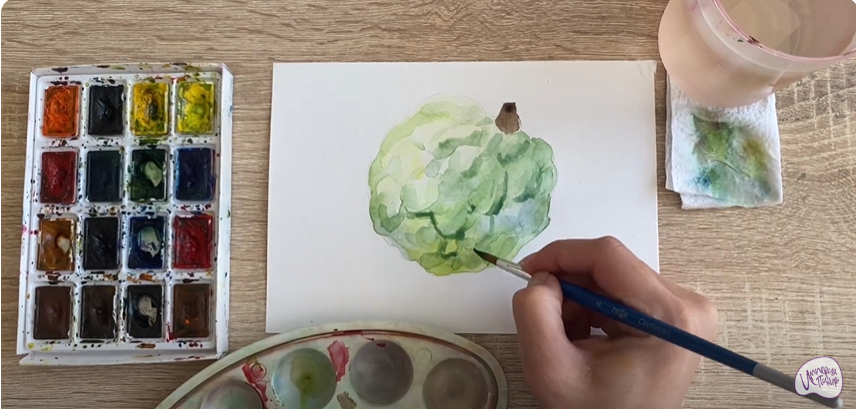 Рисуем Аннона сетчатая