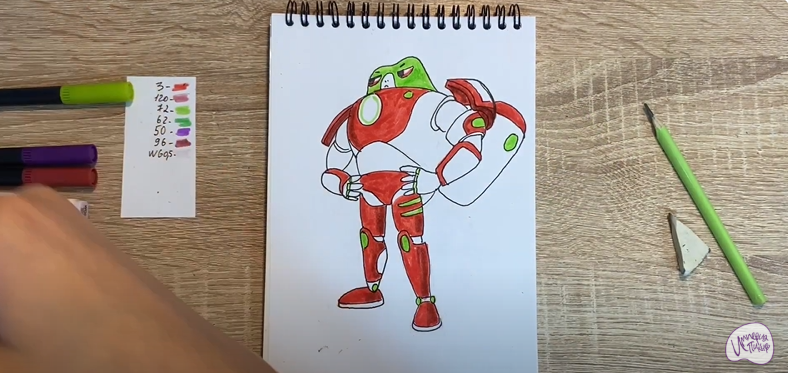 Рисуем Супергерой из "Геройчики"