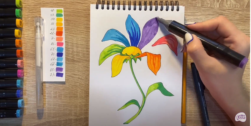 Рисуем Цветик-семицветик