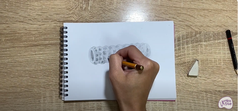 Рисуем Ролик массажный