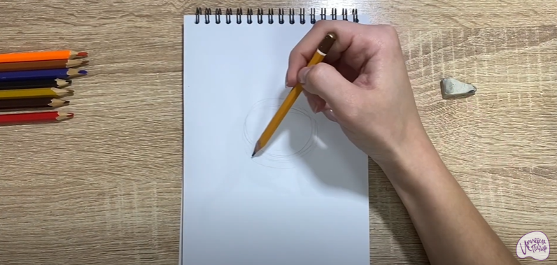 Рисуем Птичка "Зарянка"