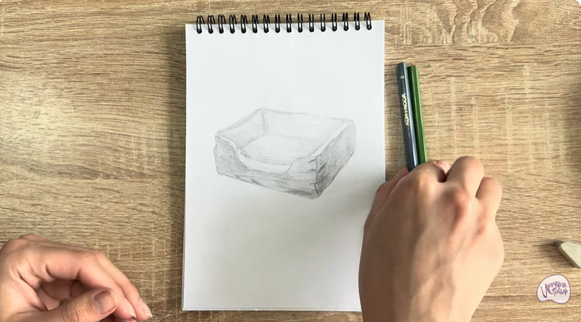 Рисуем Лежанка для кошки