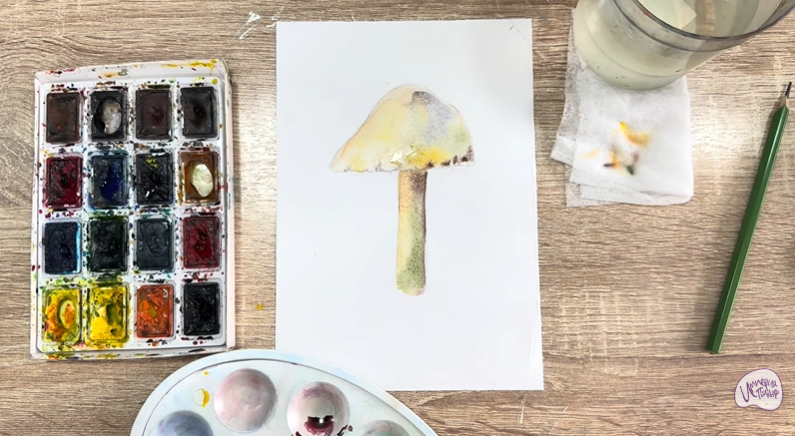 Рисуем Колпак кольчатый