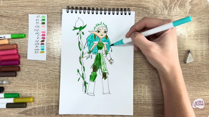 Рисуем Дриада из "Сказочный Патруль"