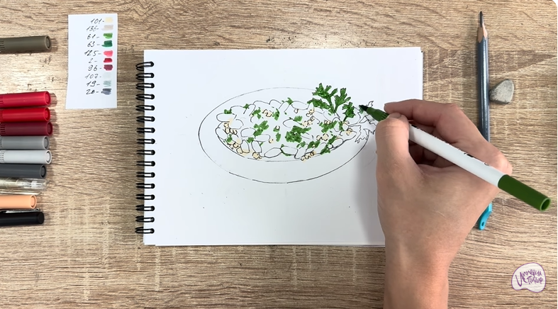 Рисуем Лобио по-грузински