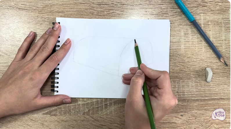 Рисуем Теплица из поликарбоната