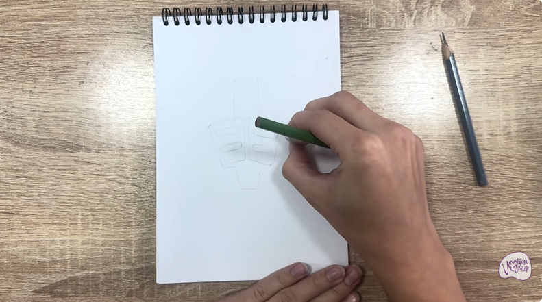 Рисуем Держатель для ручки