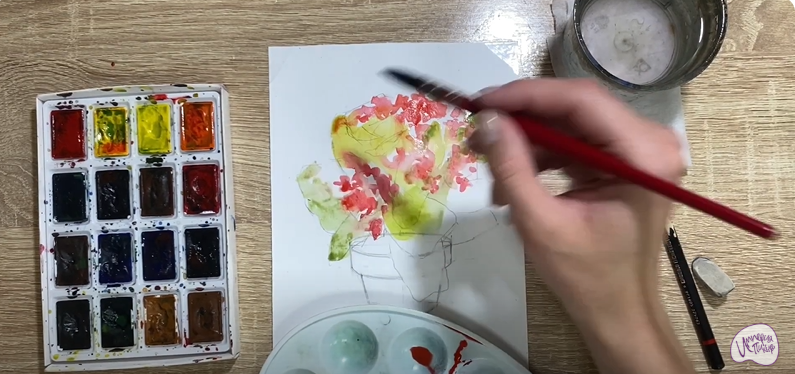 Рисуем Каланхоэ