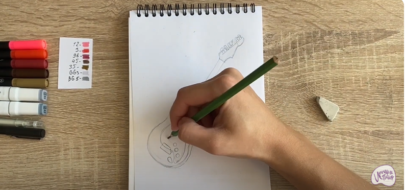 Рисуем Электрогитара