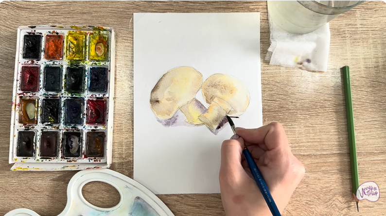 Рисуем Шампиньоны