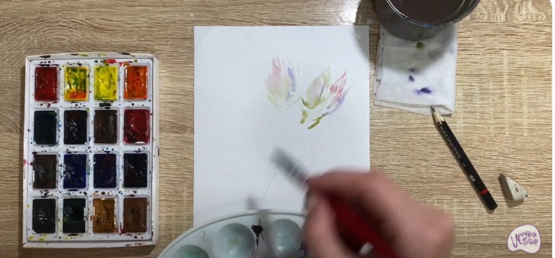 Рисуем Цветок "Серрурия"