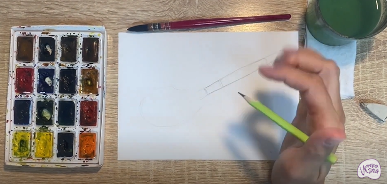 Рисуем Деревянная ложка