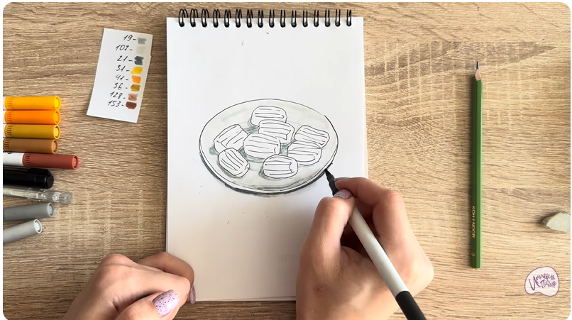 Рисуем Десерт "Тулумба"