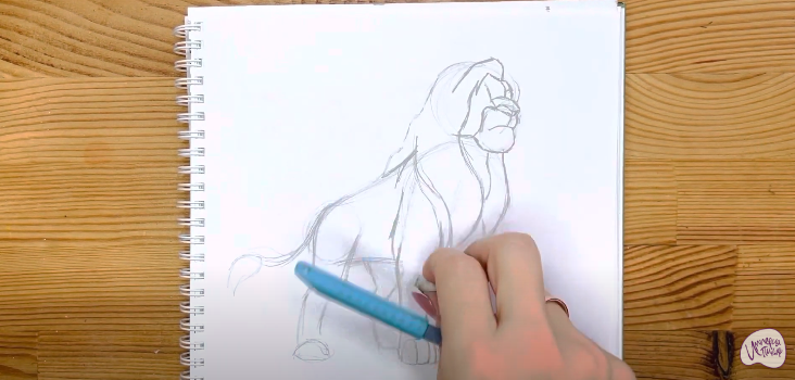 Рисуем Король лев