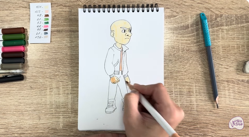 Рисуем Вик из "Побег из будущего"