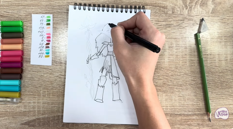 Рисуем Дриада из "Сказочный Патруль"