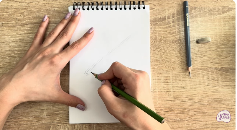 Рисуем Невидимка для волос