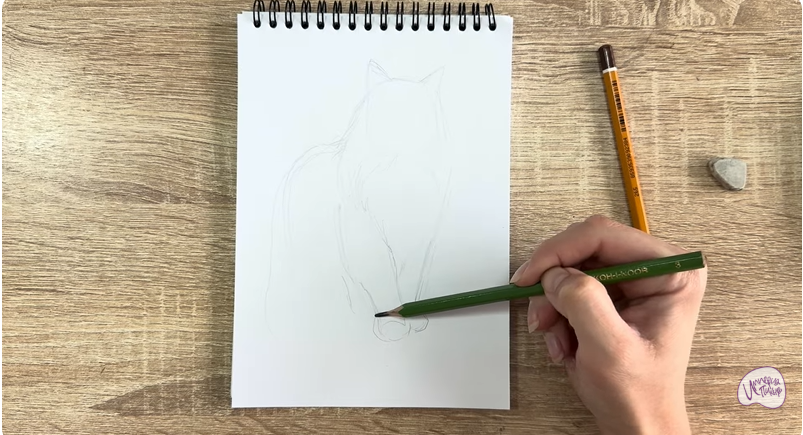 Рисуем Норвежский лесной кот