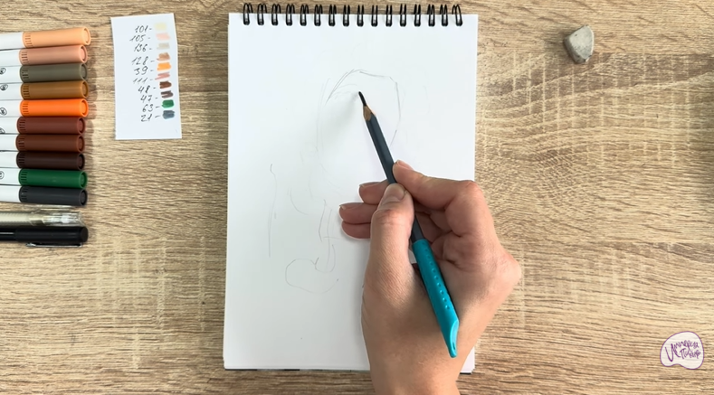 Рисуем Нафаня из фильма "Домовёнок Кузя"