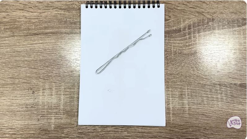 Рисуем Невидимка для волос Рисуем Невидимка для волос