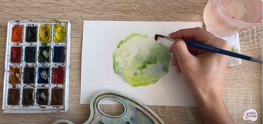 Рисуем Аннона сетчатая