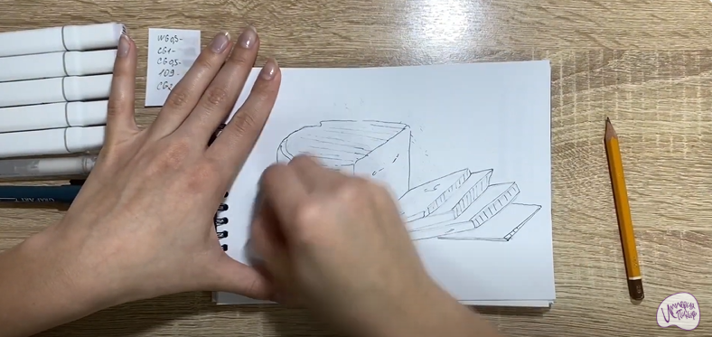 Рисуем Сыр "Фета"